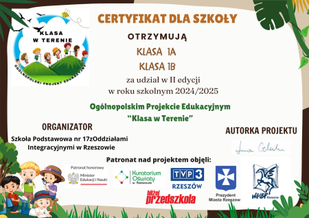 Klasa w terenie- 1a i 1b