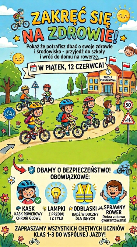 Szkolny Dzień Rowerowy - 12.06.2026r.
